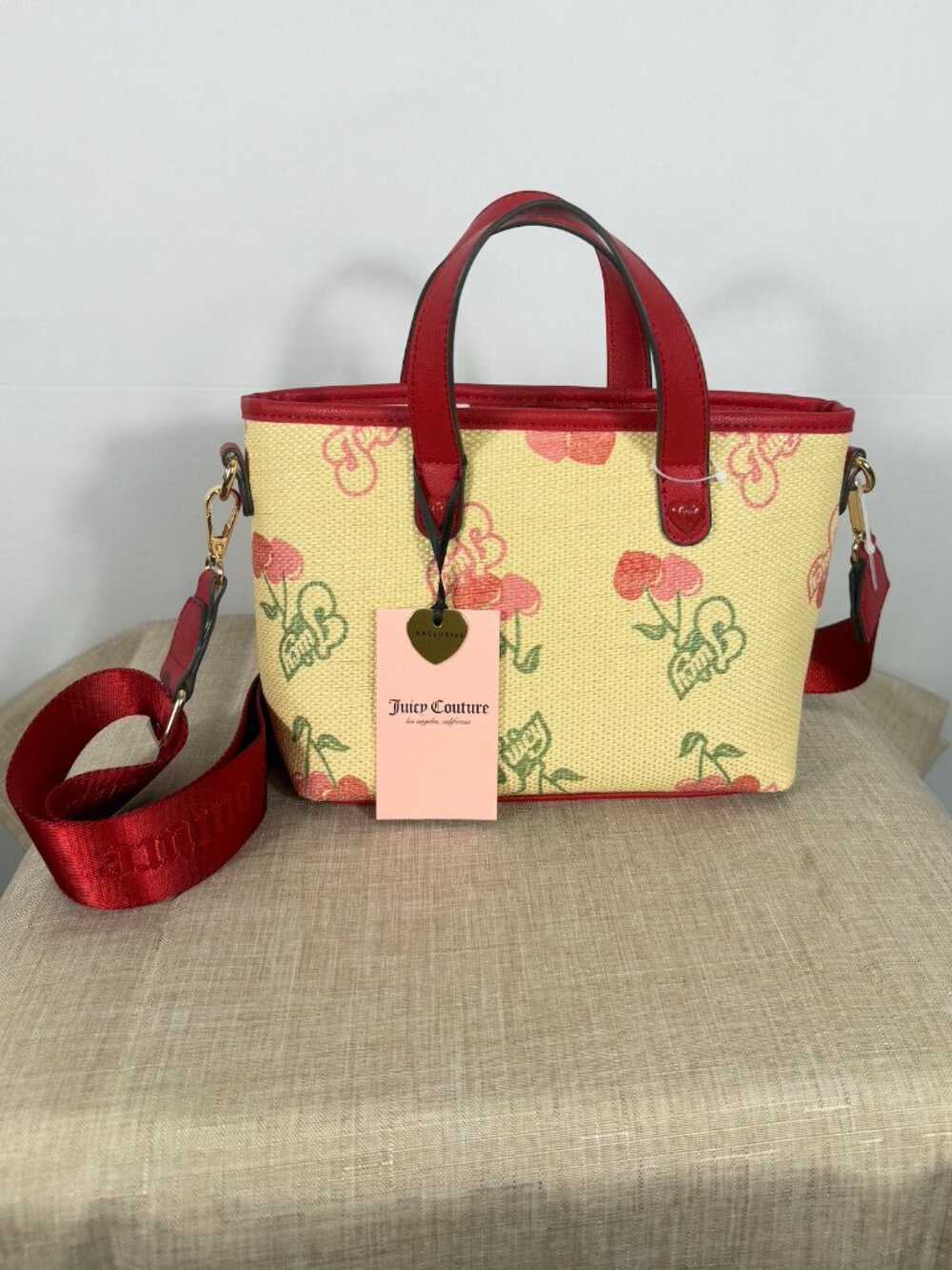 Juicy Couture Juicy Paradise Mini Bag Natural Multi NWT Brown Red Y2K Purse
